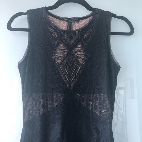 BCBG MaxAzria Sleeveless Maxi Dress in Lace XS - Picture 4 of 7